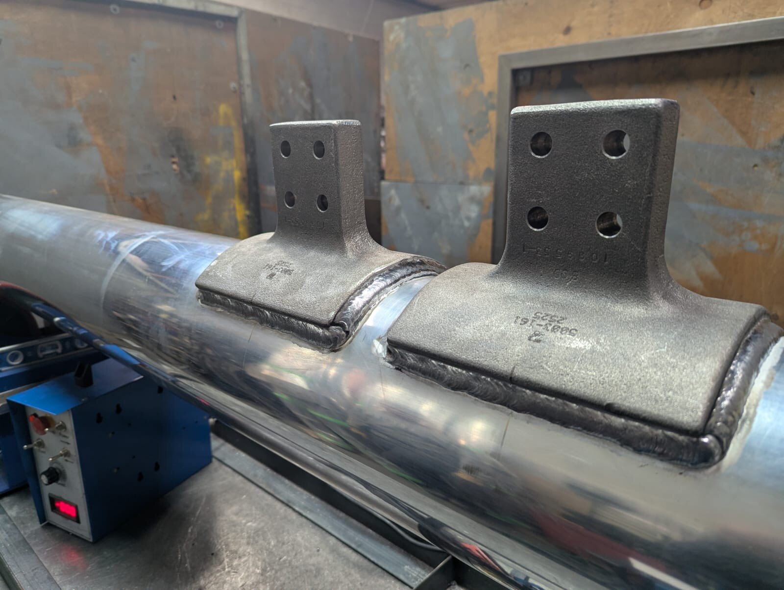Aluminum buswork assembly fabricated by Weld Plus