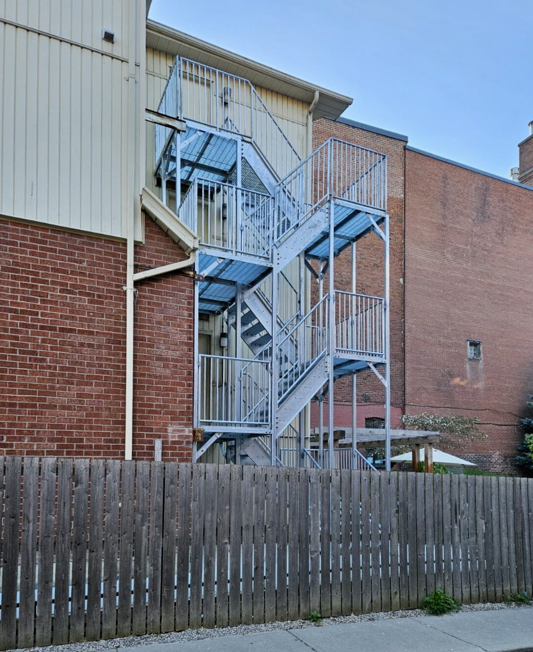 Custom steel staircase and landing framing by Weld Plus