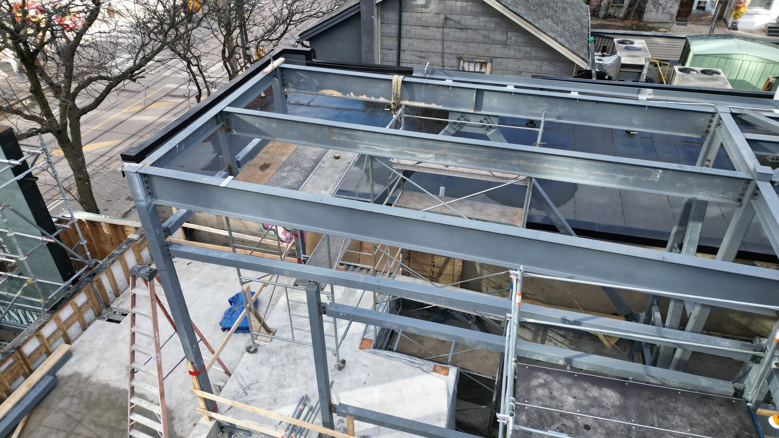 Earls Kitchen + Bar structural retrofit, King Street West, Toronto