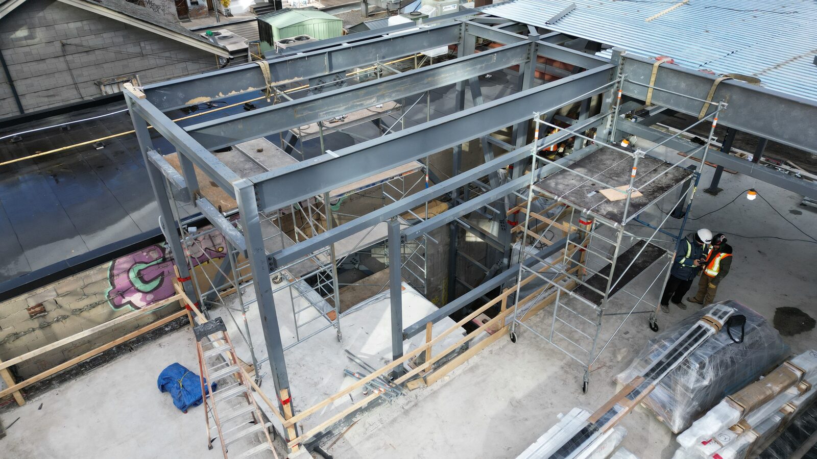 Earls Kitchen + Bar structural retrofit, King Street West, Toronto