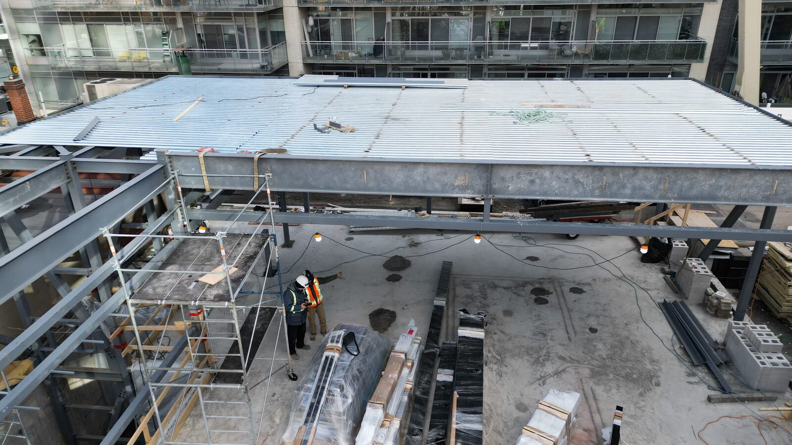 Earls Kitchen + Bar structural retrofit, King Street West, Toronto