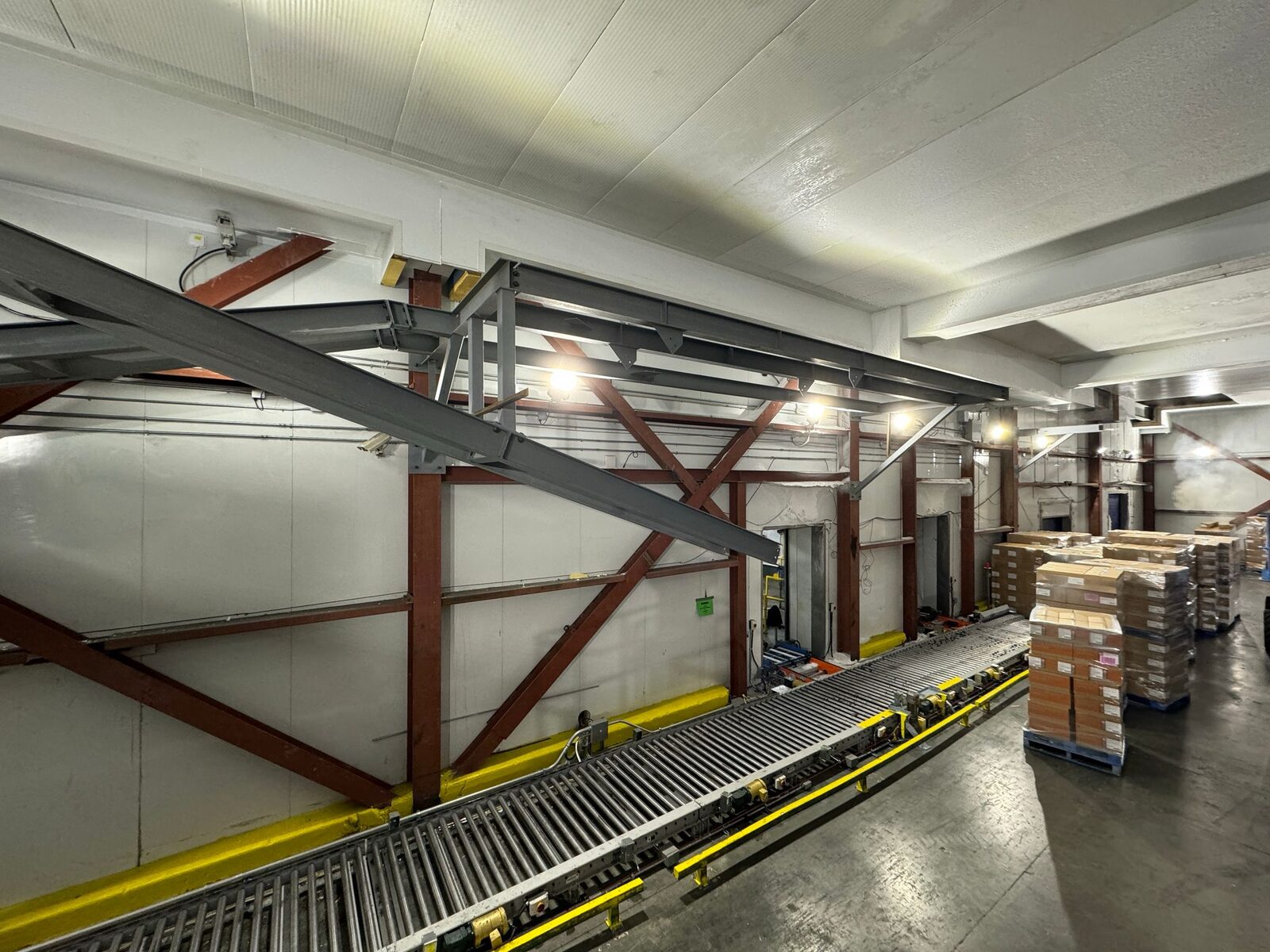 Equipment framing and hoist support steel fabricated by Weld Plus