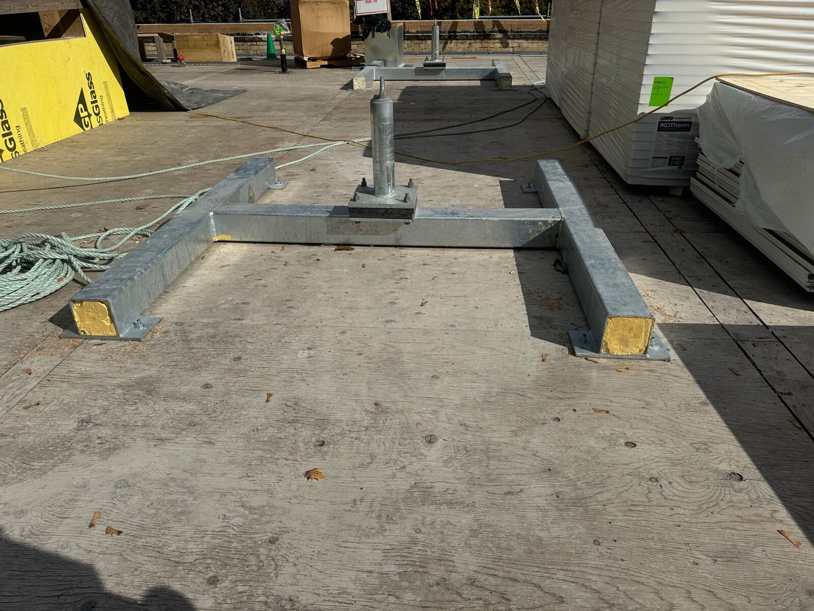 Equipment framing and hoist support steel fabricated by Weld Plus